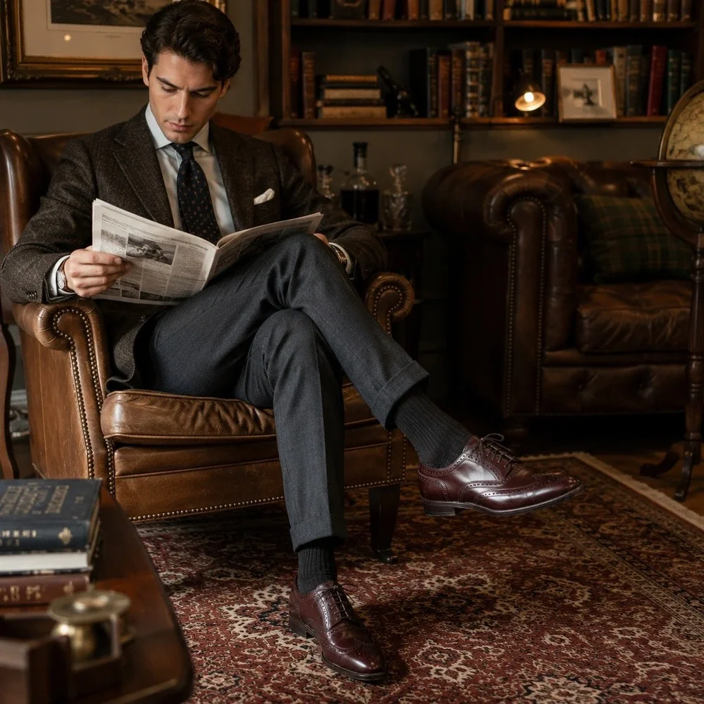 Florsheim Mens 10.5 Burgundy Leather Wingtip Oxford Dress Shoes Brogue 232481 05